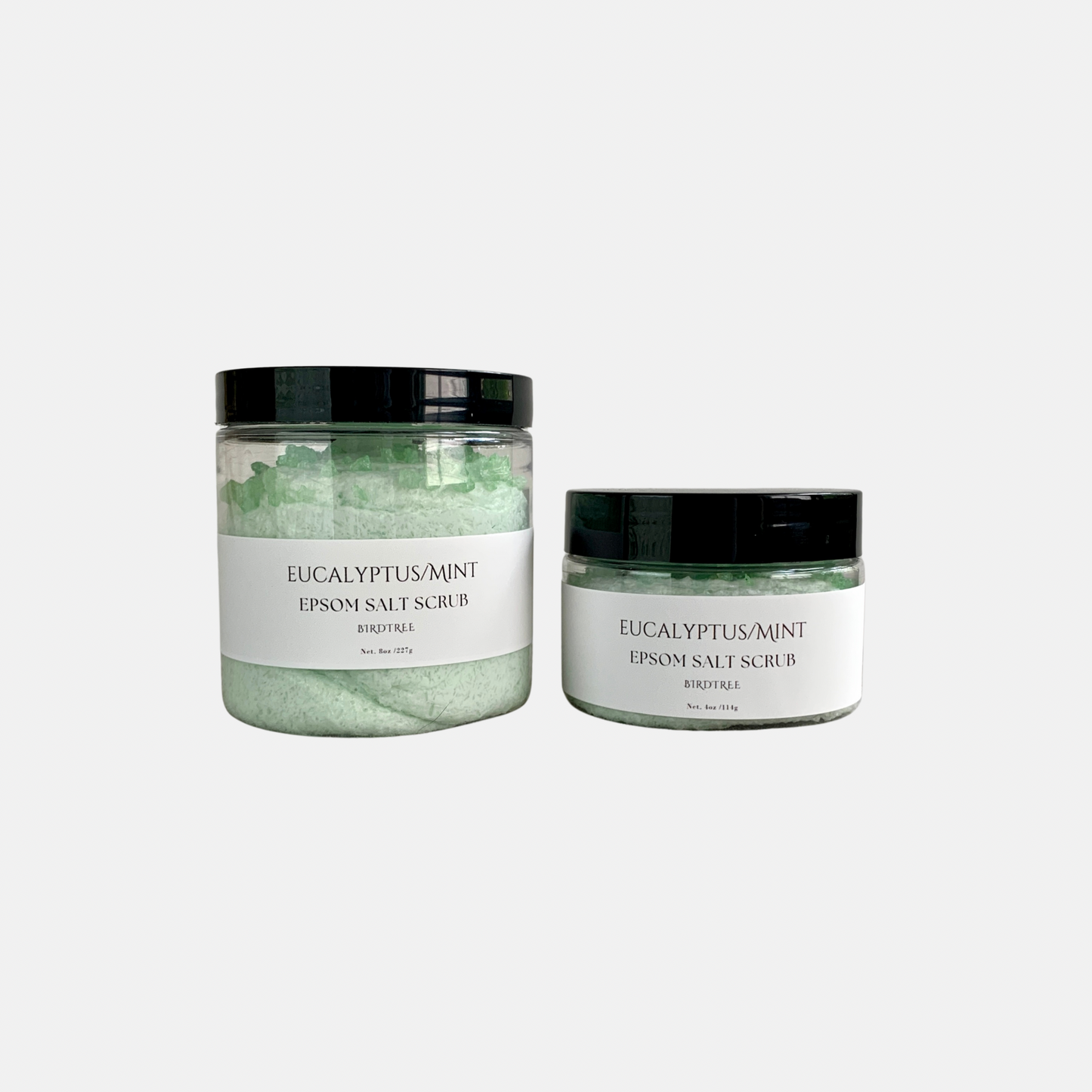 Energizing Mint & Eucalyptus Epsom Salt Scrub - Foaming Whipped Aromatherapy Body Scrub
