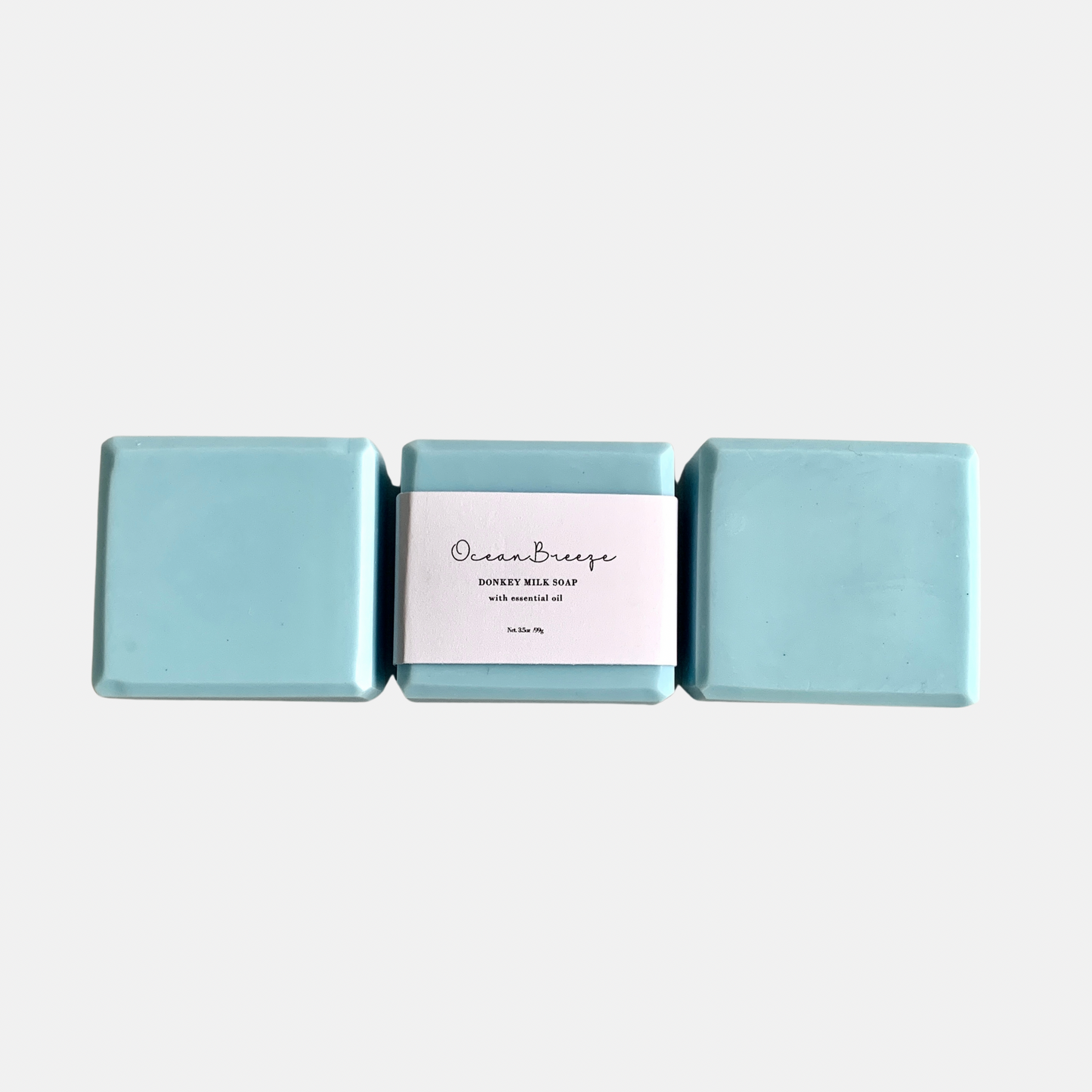 Refreshing Ocean Breeze Donkey Milk Soap - Luxury 4oz Hydrating Bar