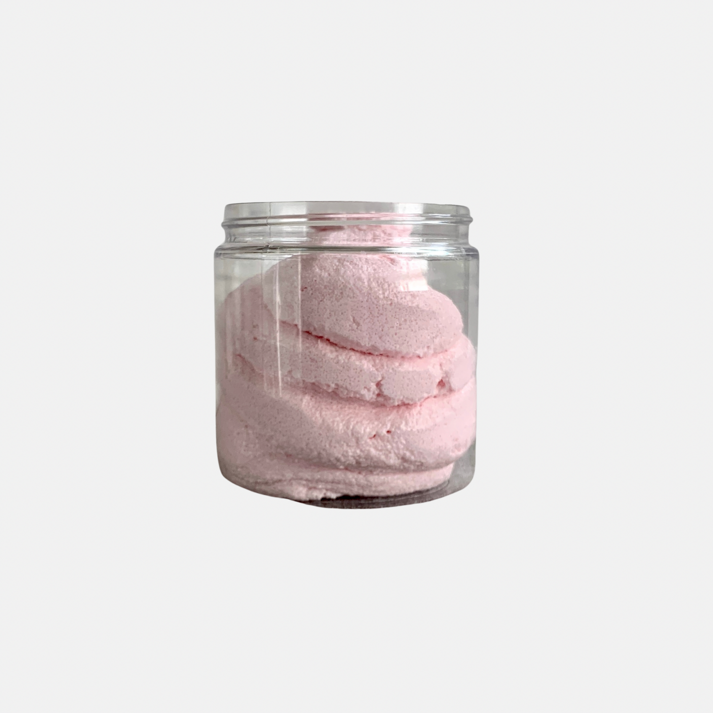 pink rose scrub in jar