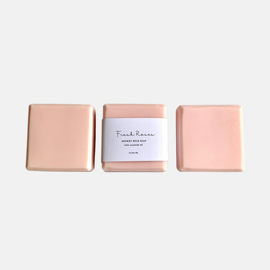 Luxurious Rose & Donkey Milk Soap - Handcrafted 4oz Moisturizing Bar