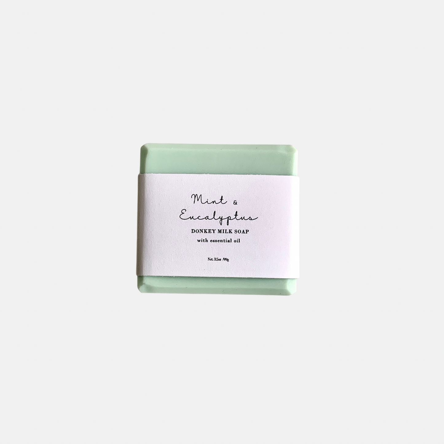 Energizing Mint & Eucalyptus Donkey Milk Soap - Luxury 4oz Aromatherapy Bar