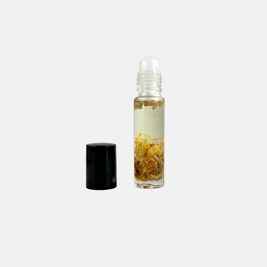 Vanilla Perfume Roller - Natural Roll-On Perfume with Calendula Petals & Plant Oils