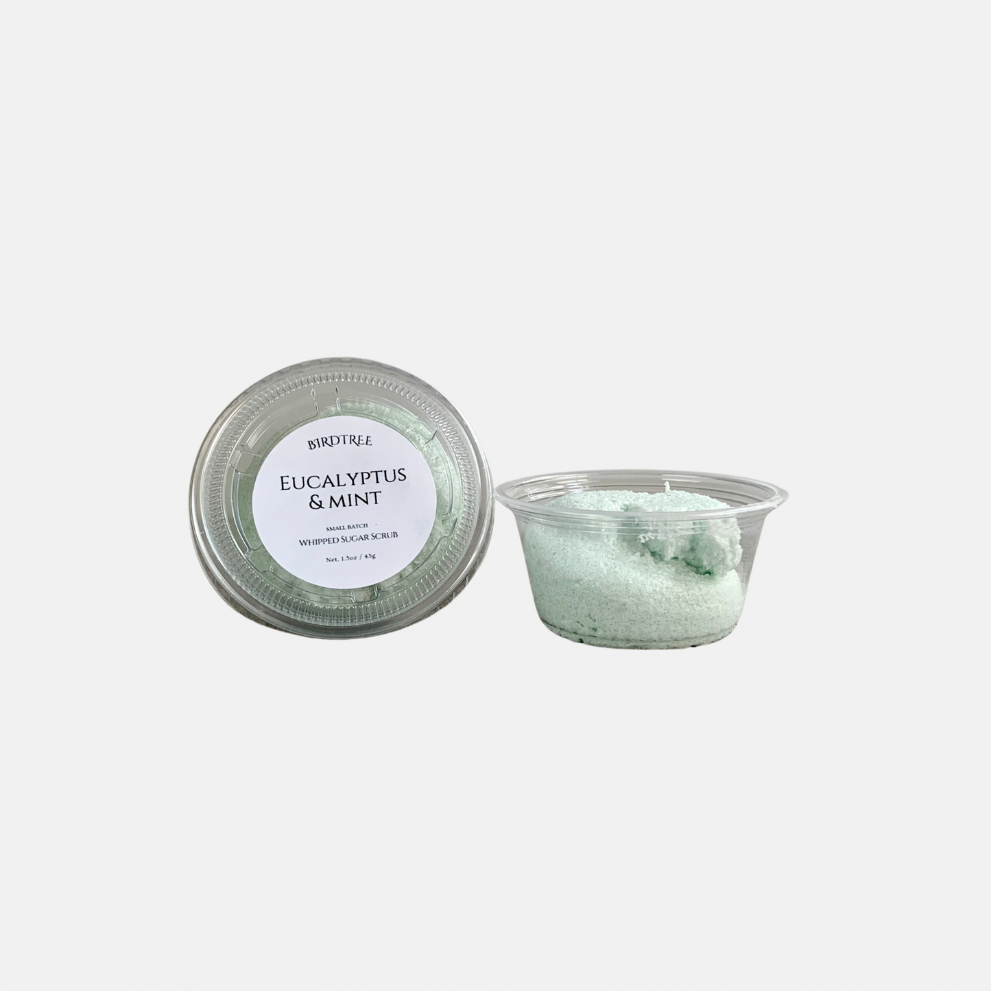 Refreshing Eucalyptus & Mint Whipped Sugar Scrub - Invigorating Foaming Body Scrub