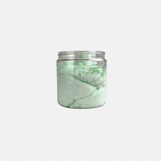 Energizing Mint & Eucalyptus Epsom Salt Scrub - Foaming Whipped Aromatherapy Body Scrub