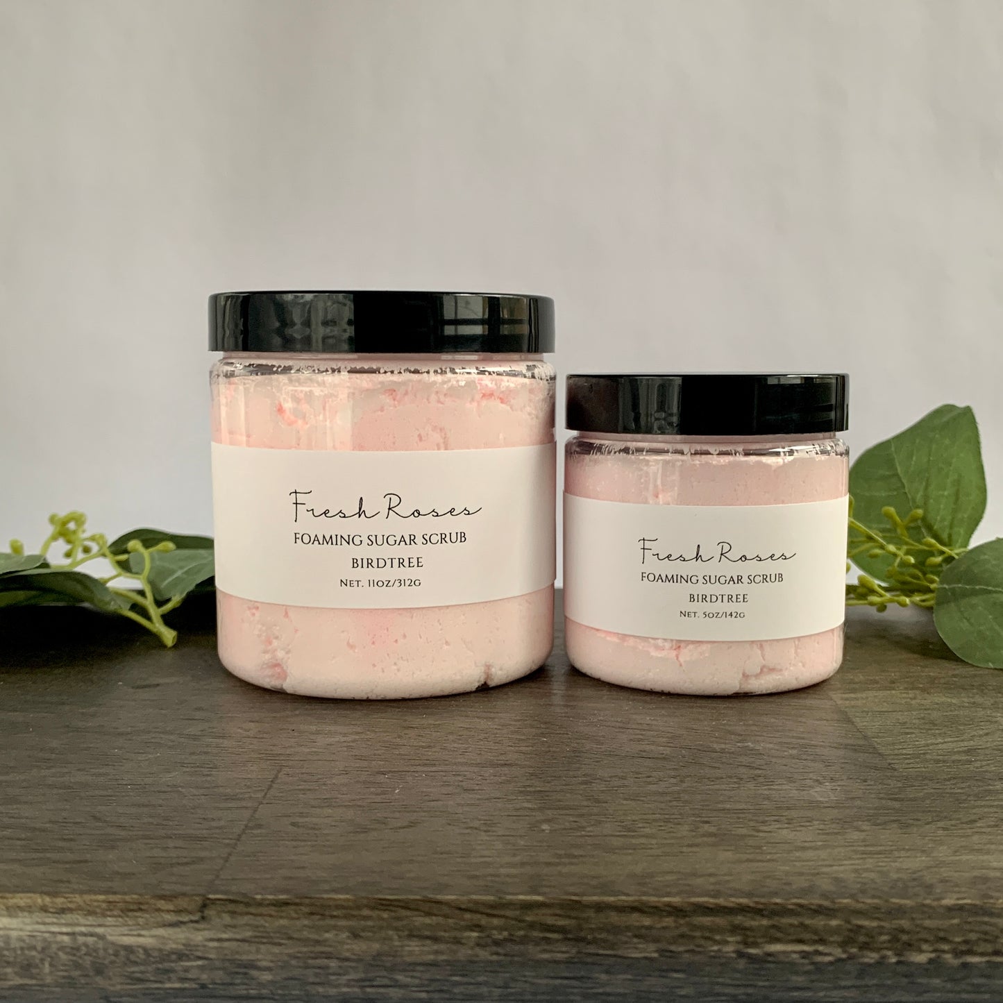 Romantic Fresh Rose Whipped Sugar Scrub - Luxurious Foaming Body Scrub & Soap