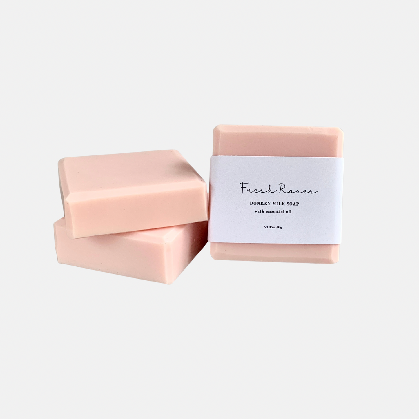 Luxurious Rose & Donkey Milk Soap - Handcrafted 4oz Moisturizing Bar
