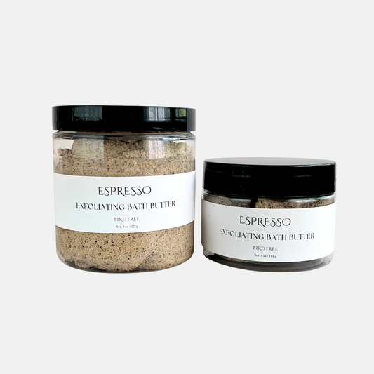 two jars of foaming bath butter