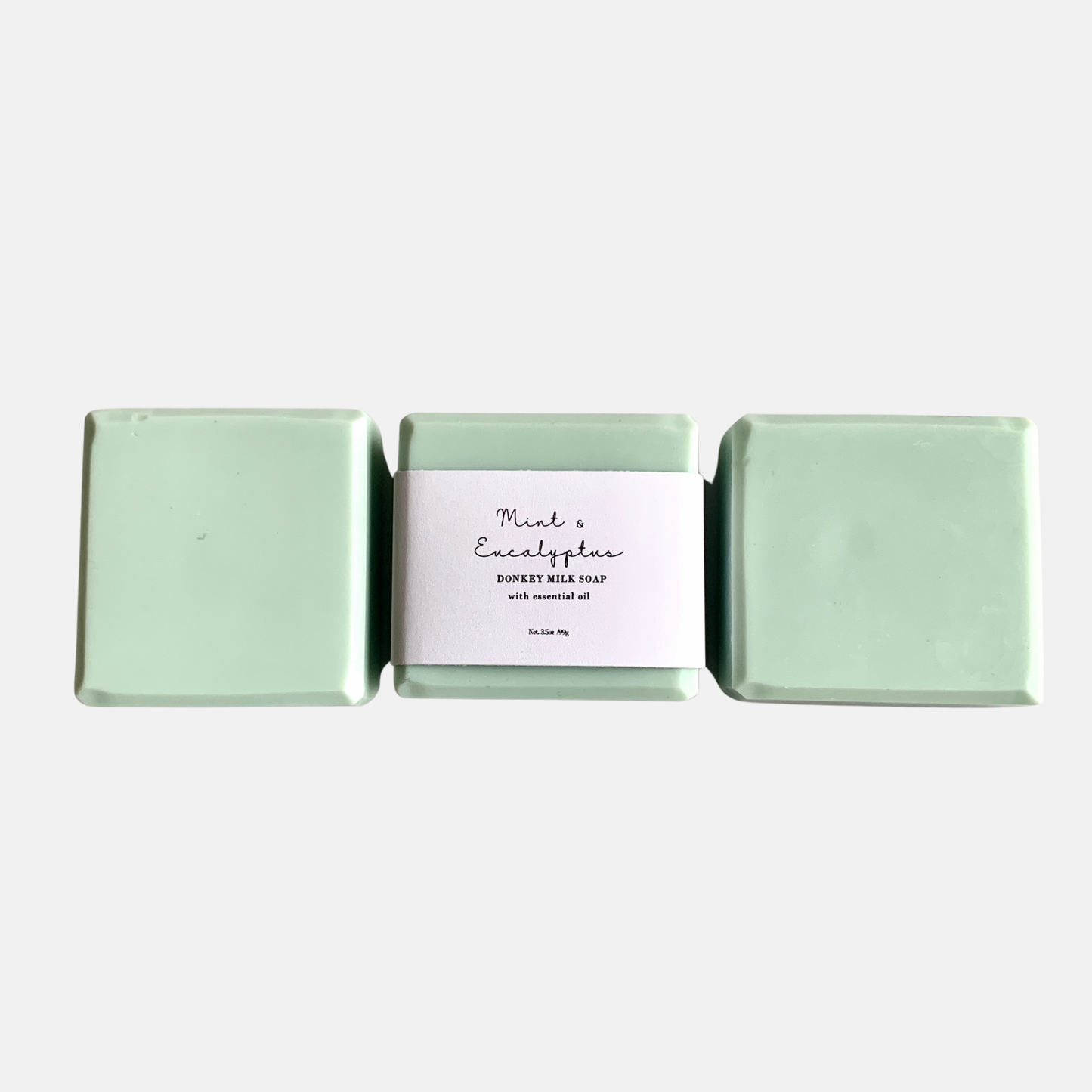 Energizing Mint & Eucalyptus Donkey Milk Soap - Luxury 4oz Aromatherapy Bar